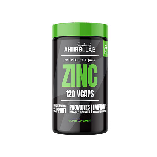 Cynk 50 mg HIRO.LAB Zinc – pikolinian cynku 120 kapsułek
