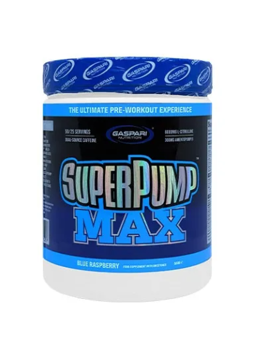 Gaspari Nutrition Super Pump Max 500g Blue Raspberry - przedtreningówka na pompę
