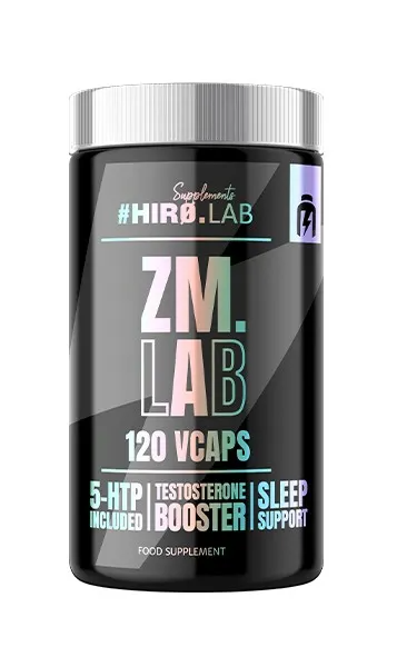 Hiro.Lab ZM.LAB 120 vcaps - zaawansowany suplement na sen i regenerację z ZMA i melatoniną